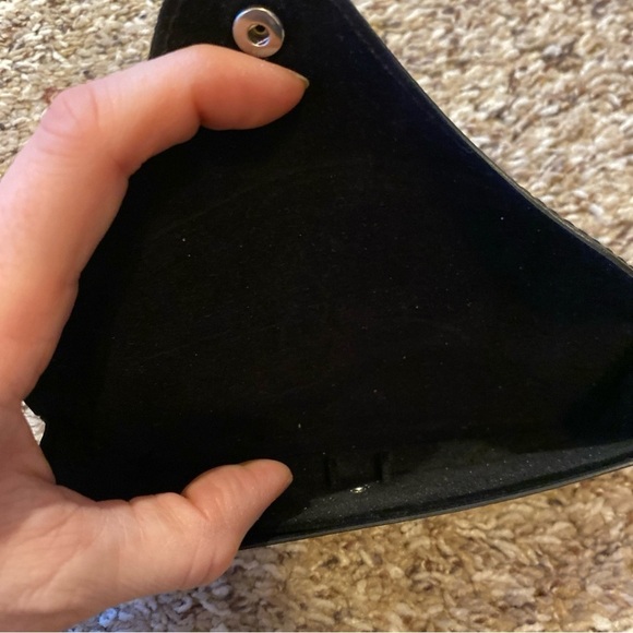 Ray-Ban Sunglasses Eyeglasses Case BLACK and BLACK Liner GOLD Logo - Picture 4 of 6